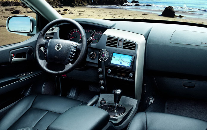 ssangyong korando sports interior painel