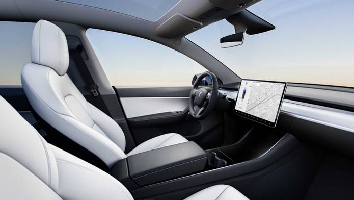 tesla model y interior