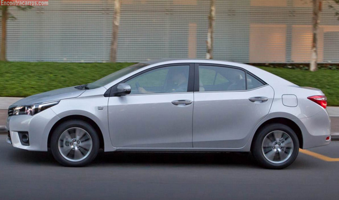 novo toyota corolla brasil lateral