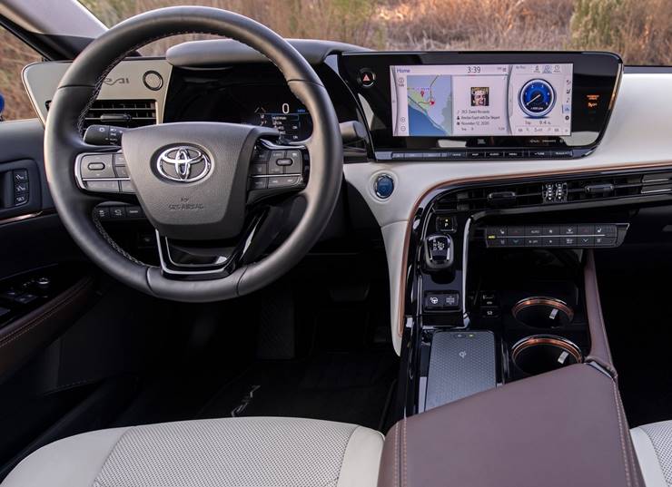 toyota mirai 2022 interior painel