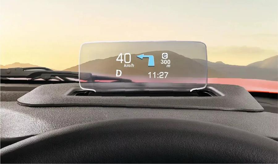 toyota urban cruiser taisor interior head up display