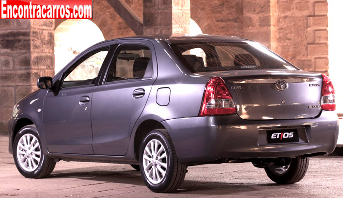 toyota etios sedan traseira