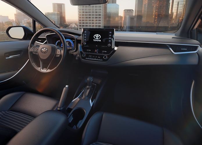 toyota corolla 2020 interior painel