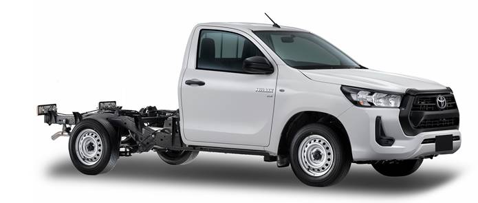 nova toyota hilux 2021 chassi cabine