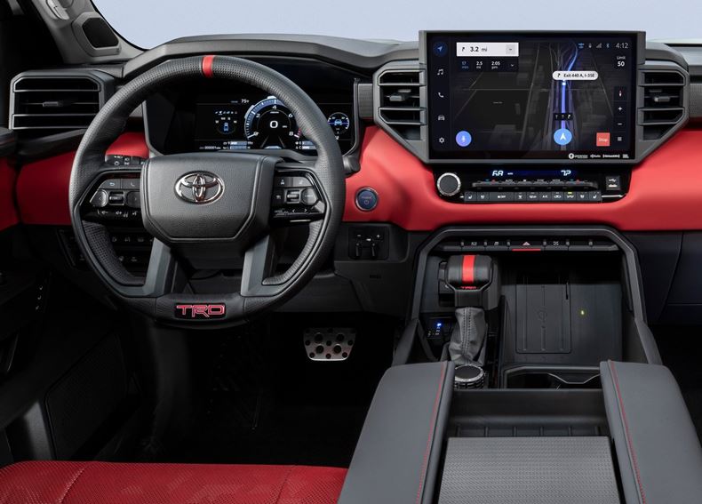 toyota tundra 2022 interior painel dashboard