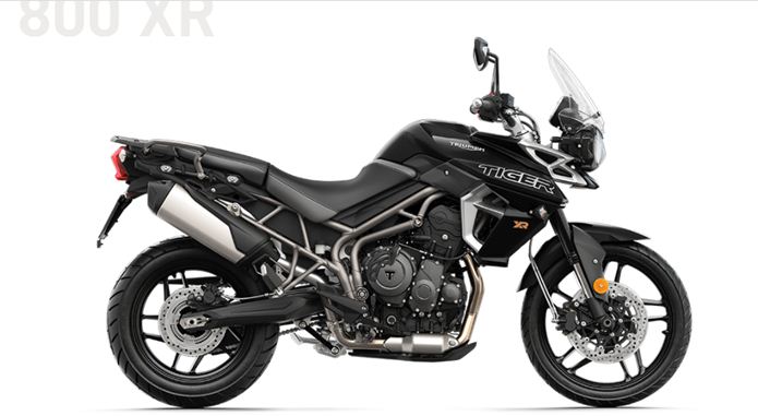 triumph tiger 800 xr 2018 preta