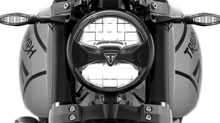 triumph trident 660 faróis full LED