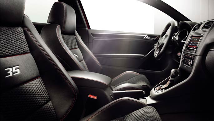 volkswagen golf gti 35 edition interior