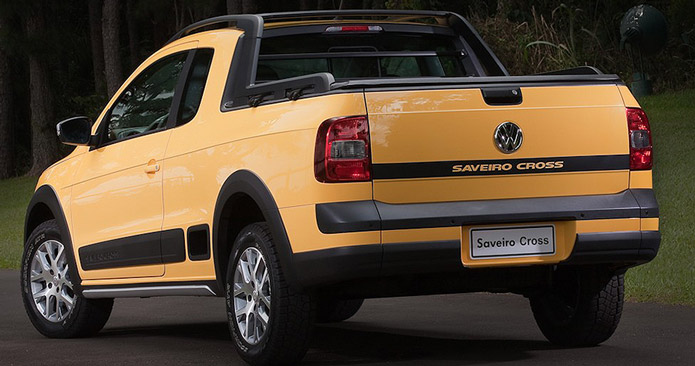 nova vw saveiro cross 2014 traseira