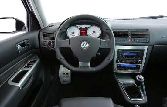 interior volkswagen golf silver edition