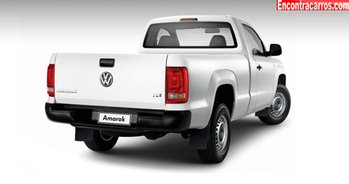 volkswagen amarok s cabine simples 2014 traseira