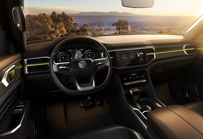 vw atlas tanoak concept interior