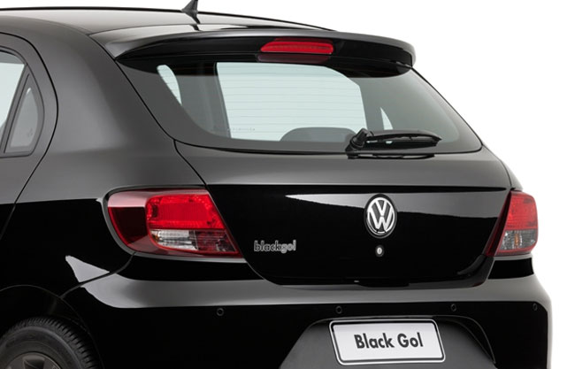 vw black gol 2012 traseira