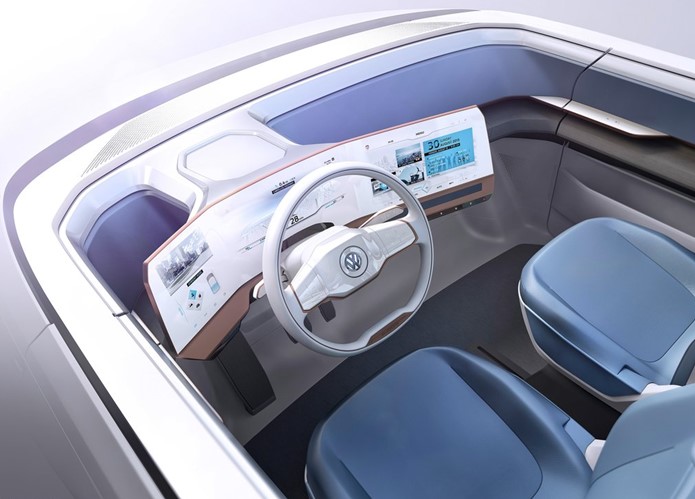 vw budd e concept interior