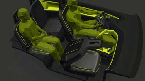 interior volkswagen e up concept