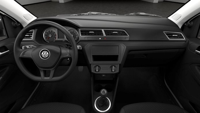 vw gol 2017 2 portas interior painel