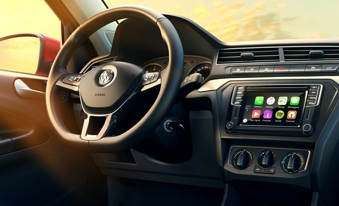 novo vw gol e voyage 2017 interior painel