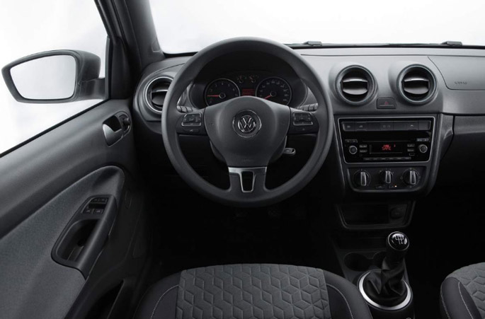 vw gol track interior painel