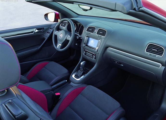 volkwagen golf cabriolet 2012 interior