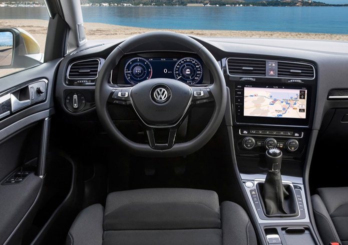 novo vw golf 2018 interior painel