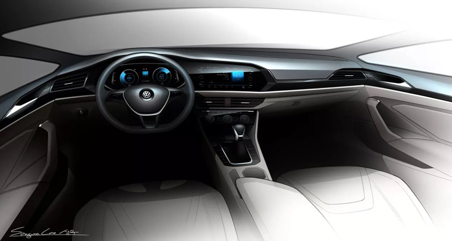 novo vw jetta 2019 interior