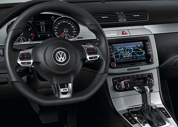 volkswagen passat cc r line interior painel