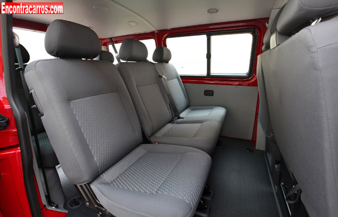 vw transporter t5 passageiro interior banco traseiro