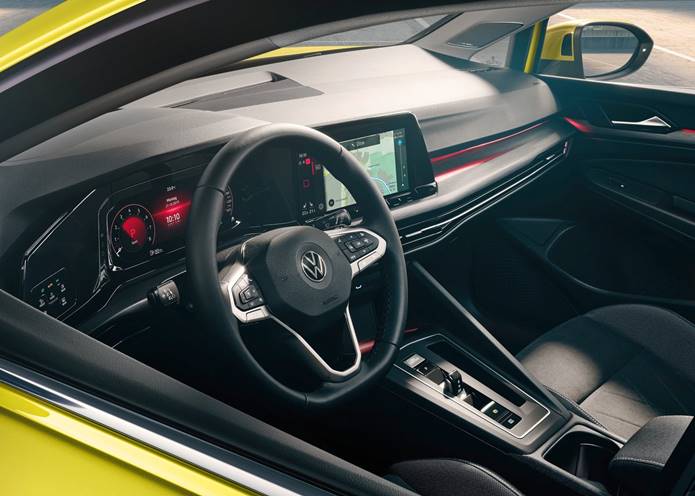 novo golf 2020 interior painel