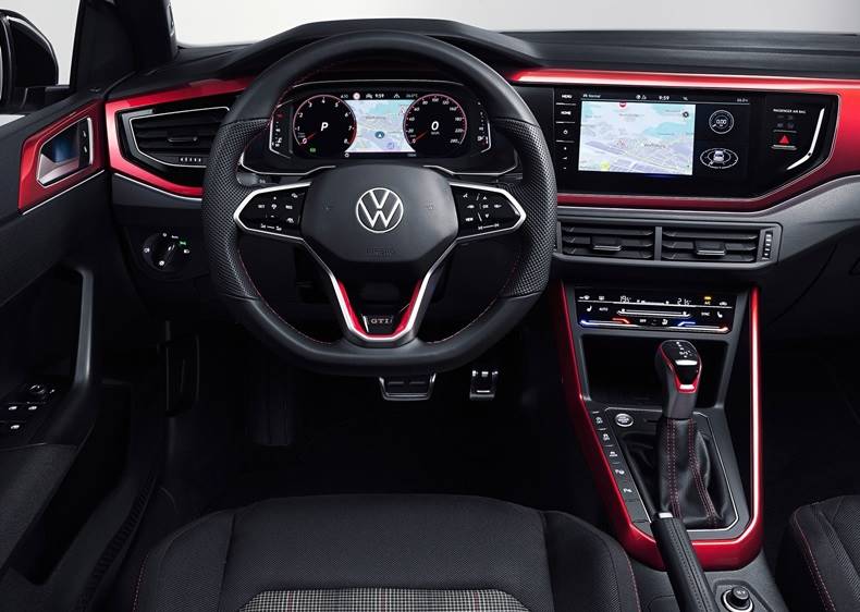 Polo GTI 2022 é lançado com visual atualizado, mais equipado e com motor de 207 cv 6 novo polo gti 2022 interior