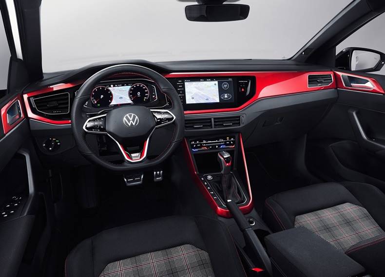 polo gti 2022 interior painel