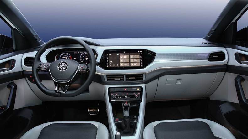 vw t cross 2021 interior painel