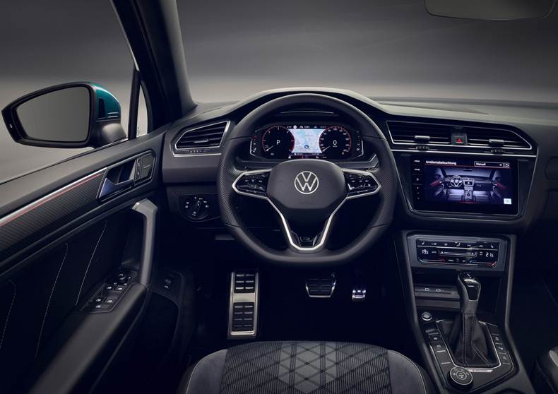 novo tiguan 2021 interior painel