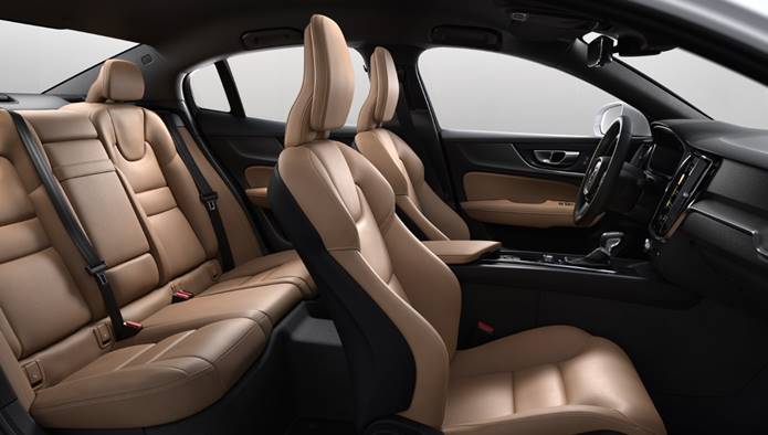 novo volvo s60 2020 interior bancos caramelo