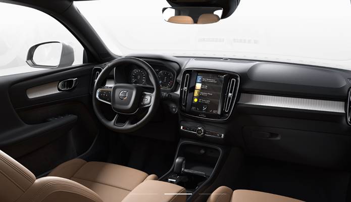 volvo xc40 2020 interior painel