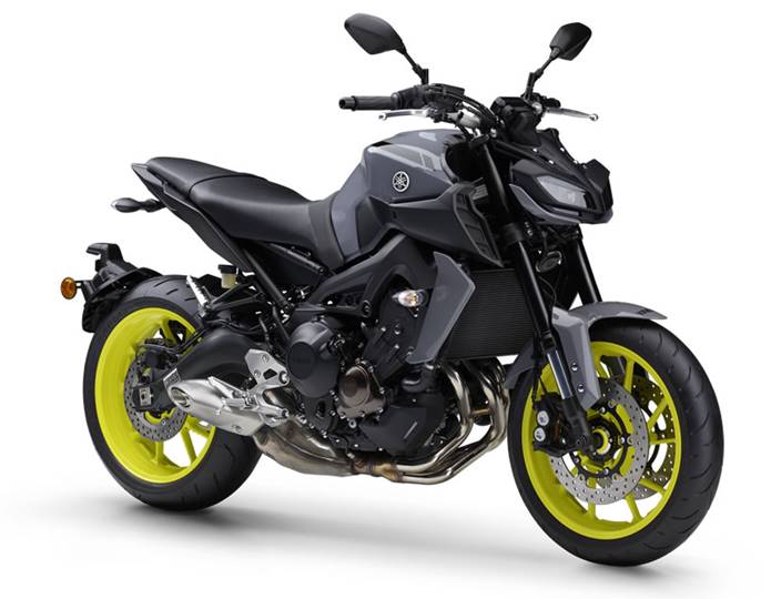 yamaha mt-09 2020 cinza com verde limão night fluo