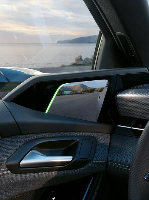 audi a6 e tron espelhos virtuais câmeras