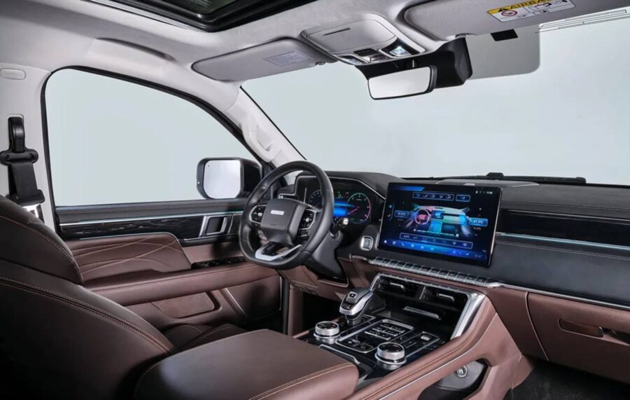 Foton Tunland 2026 - Picape grande chinesa estreia por R$ 279.990 mirando as picapes médias no Brasil 8 interior foton tunland 2026