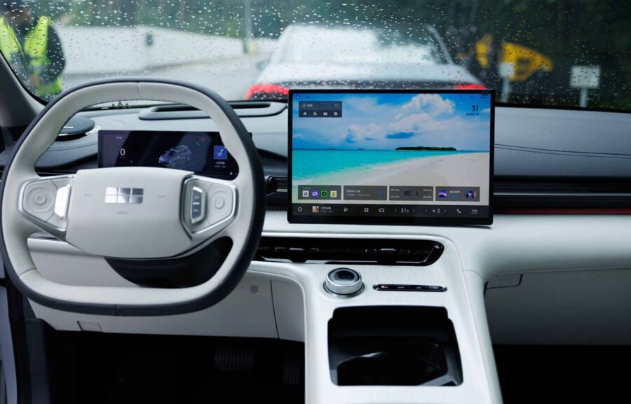 Geely EX5 2026 - Em detalhes o SUV elétrico que estreia no Brasil por R$ 195.800 5 geely ex5 2026 interior