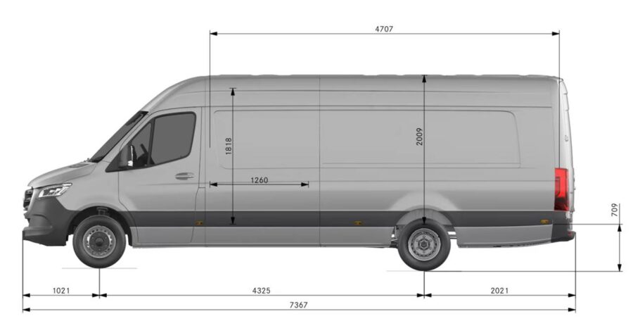 Mercedes Sprinter 2026 - Conheça versões, equipamentos, preços e detalhes técnicos 16 Mercedes Sprinter 19 e 20 lugares dimensoes