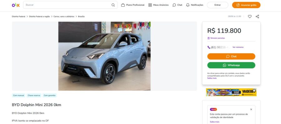 BYD Dolphin Mini 2026 já está nas lojas, confira as novidades 2 byd dolphin mini