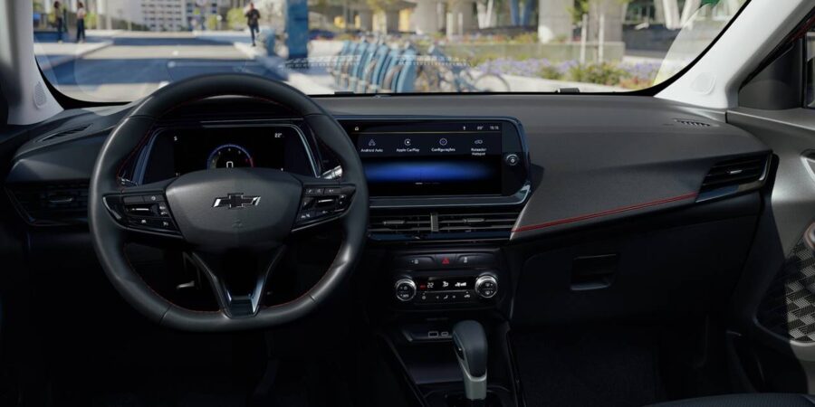 Chevrolet Montana 2026 chega com novo painel e novas rodas de liga leve, confira os preços 4 chevrolet montana 2026 interior painel