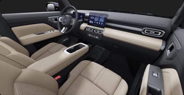 chevrolet spark euv interior creme