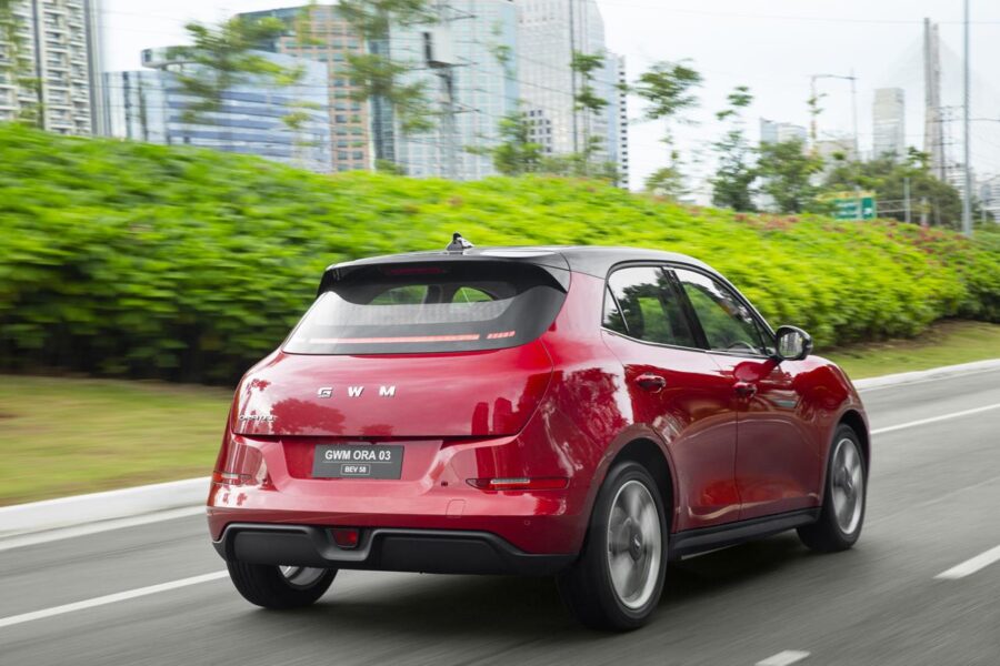 GWM Ora 03 BEV58 - Nova versão tem autonomia para 315 km e custa R$ 169.000 1 Ora 03 BEV58 traseira