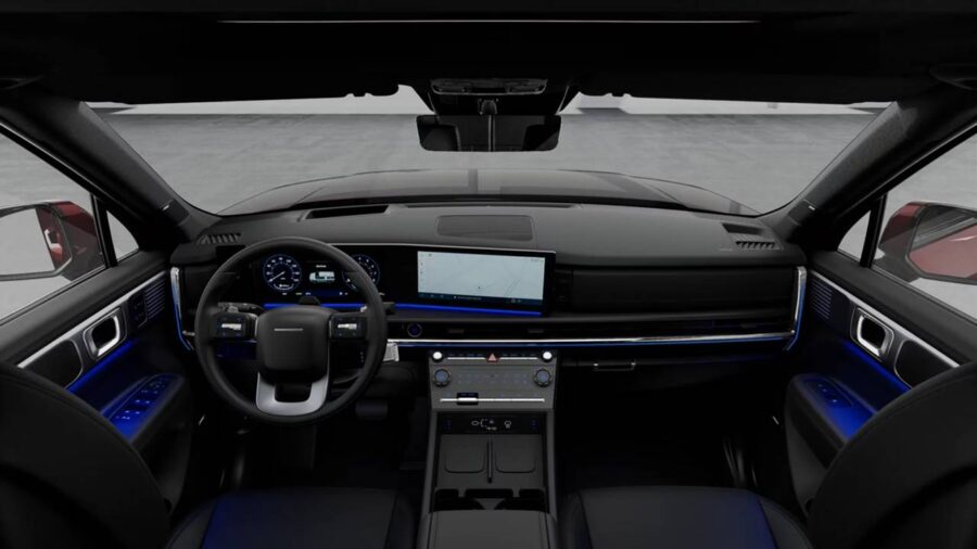 Novo Hyundai Santa Fe 2026 - Nova geração está em testes na Argentina e deve vir ao Brasil 6 hyundai santa fe 2026 interior