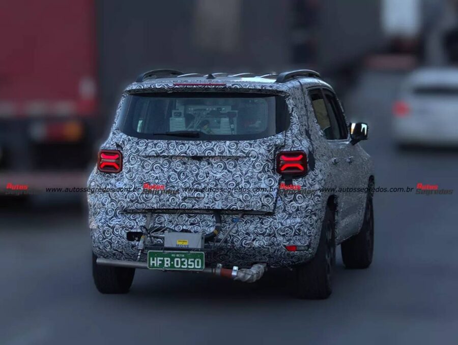 Jeep Renegade 2027 já roda em testes no Brasil e terá sistema híbrido 1 Jeep Renegade 2026/2027 flagra Brasil
