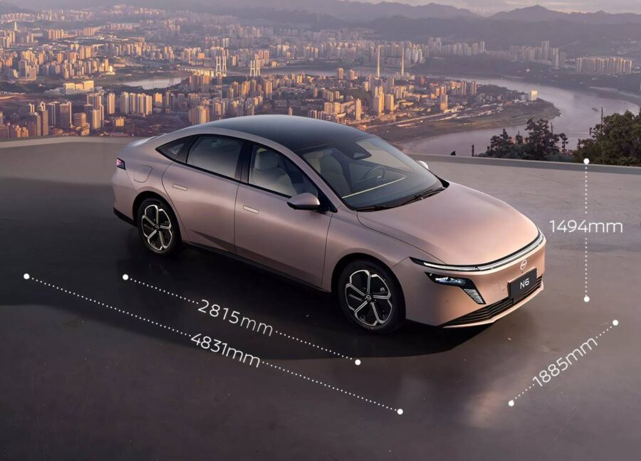 Nissan N6 - Sedan híbrido para a China roda até 130 km no modo elétrico 1 Nissan N6