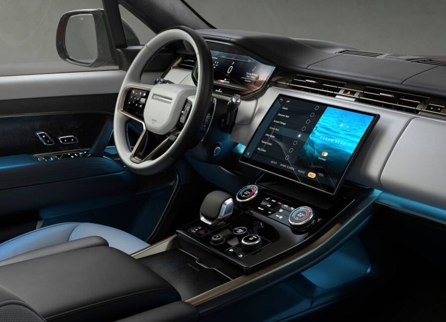 Range Rover Velar 2027 - Nova geração totalmente elétrica é flagrada em testes 4 interior range rover sport 2026