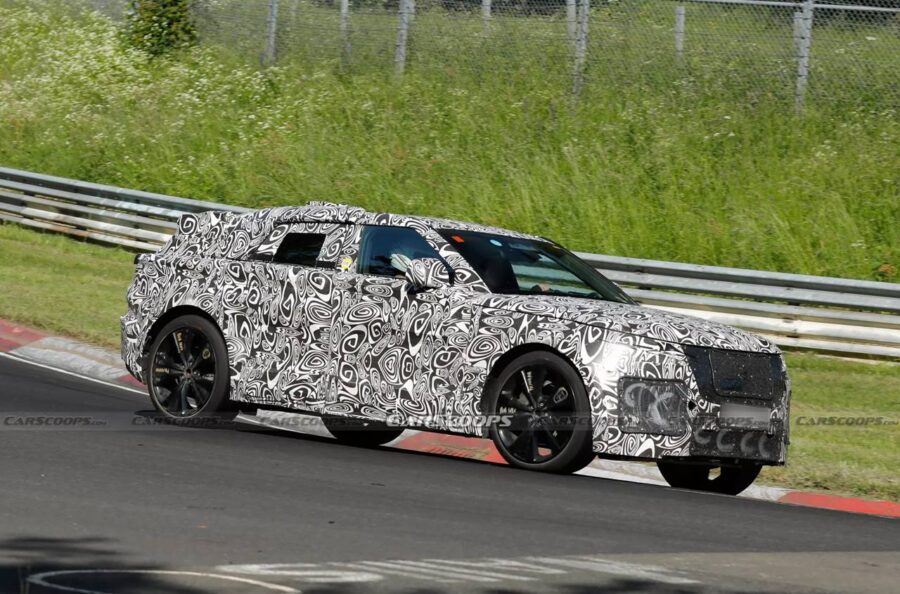 Range Rover Velar 2027 - Nova geração totalmente elétrica é flagrada em testes 5 novo range rover velar 2027