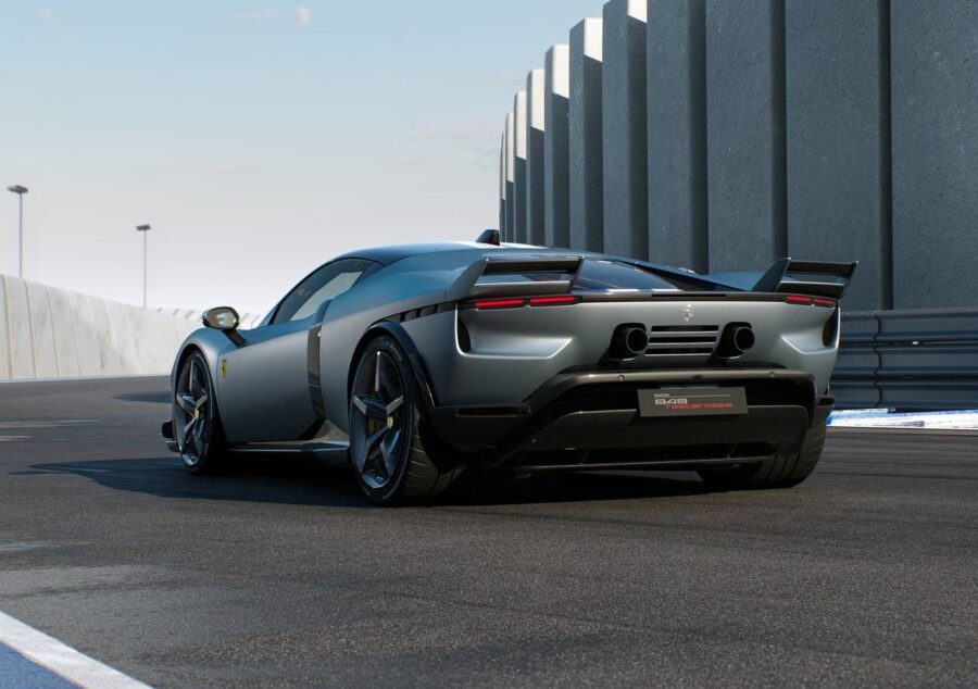Ferrari 849 Testarossa - O novo clássico da marca traz mais de 1000 cv, porém o visual é polêmico 3 Ferrari 849 Testarossa traseira