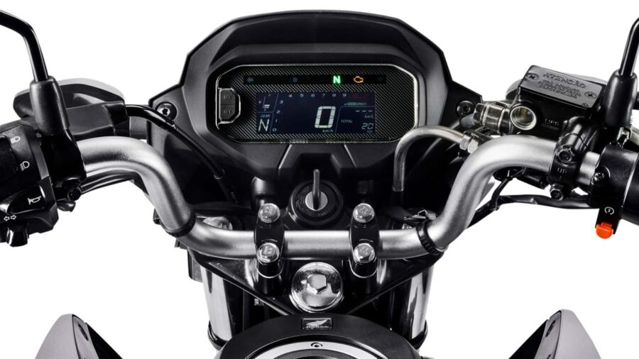 Honda CG 2026 já está nas lojas, confira o que mudou, versões e preços 5 Honda CG 160 Fan 2026 painel digital